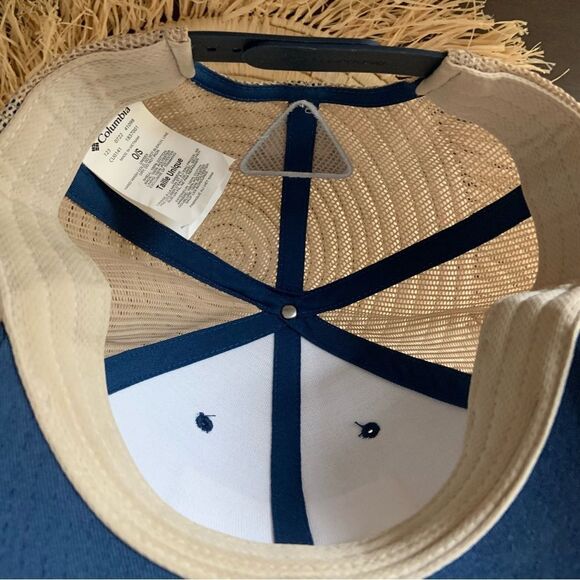 COLUMBIA Men’s PFG Mesh Snapback Fish Flag Hat Carbon/Ancient Fossil Blue Tan OS - Picture 12 of 16